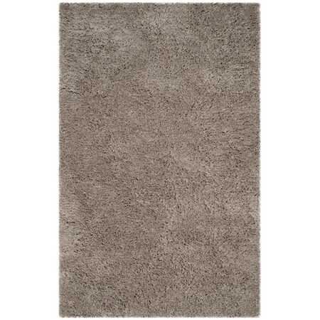 Safavieh 4 x 6 ft. SGF-Florence Shag Hand Tufted Small Rectangle Area Rug, Silver SGF412A-4